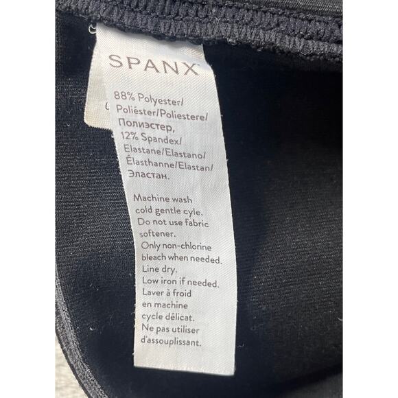Spanx Look At Me Now Seamless Leggings Black Pull On Women's Size Medium - Picture 4 of 9